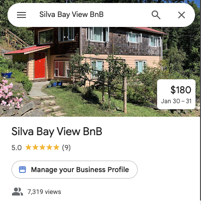Best New Business On Gabriola
Silva Bay View BnB